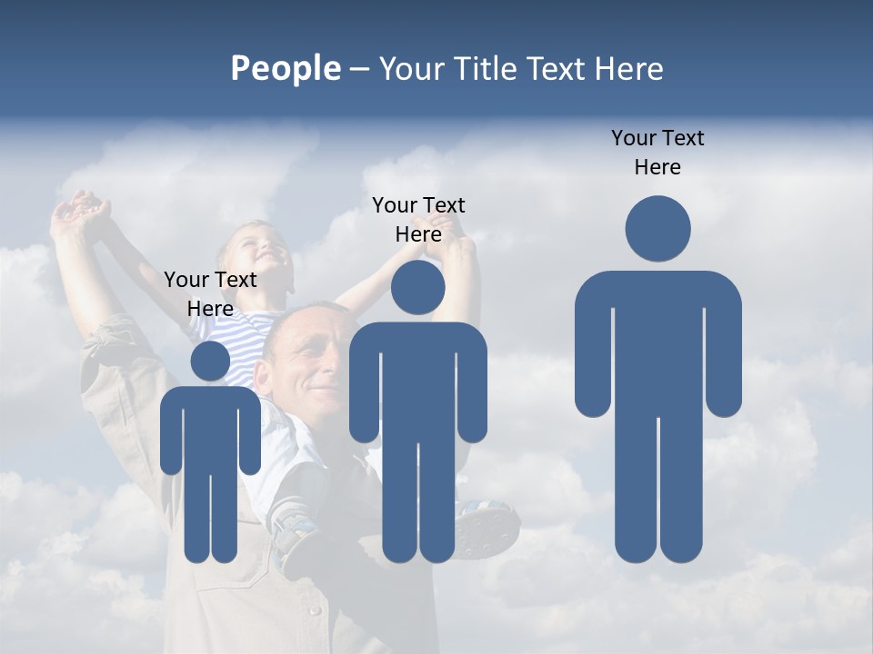 Grandfather With Grandson PowerPoint Template