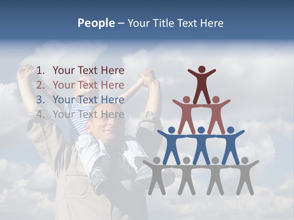 Grandfather With Grandson PowerPoint Template