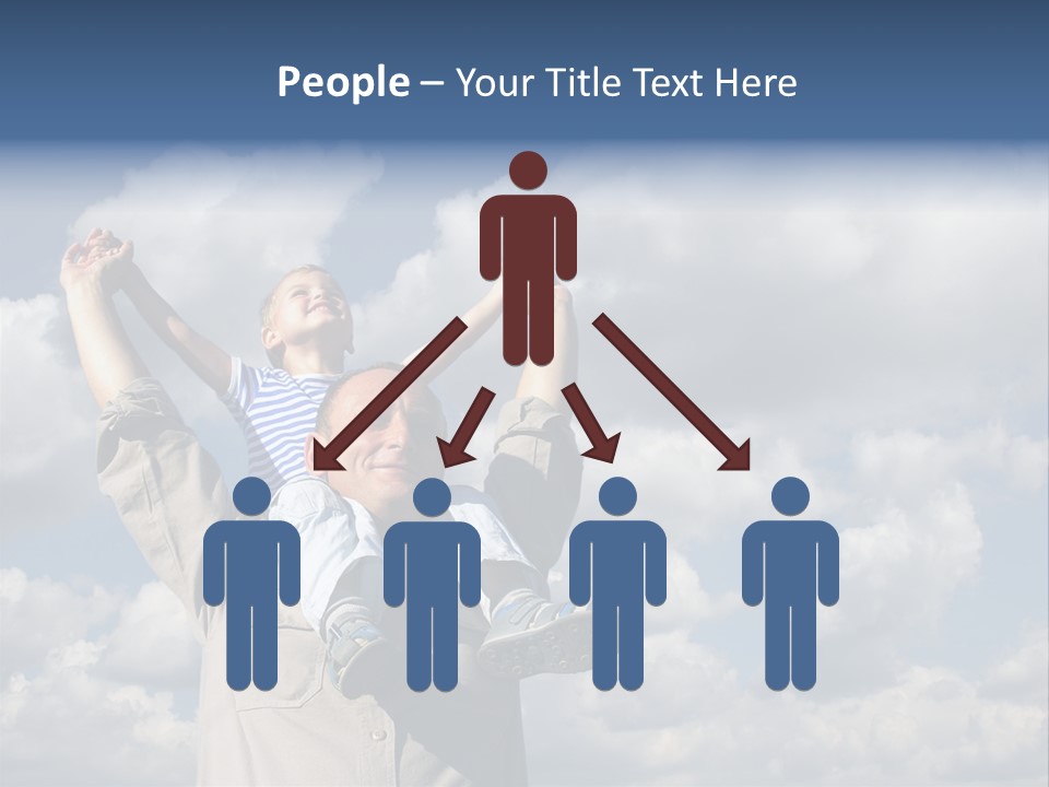 Grandfather With Grandson PowerPoint Template