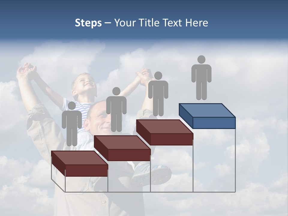 Grandfather With Grandson PowerPoint Template