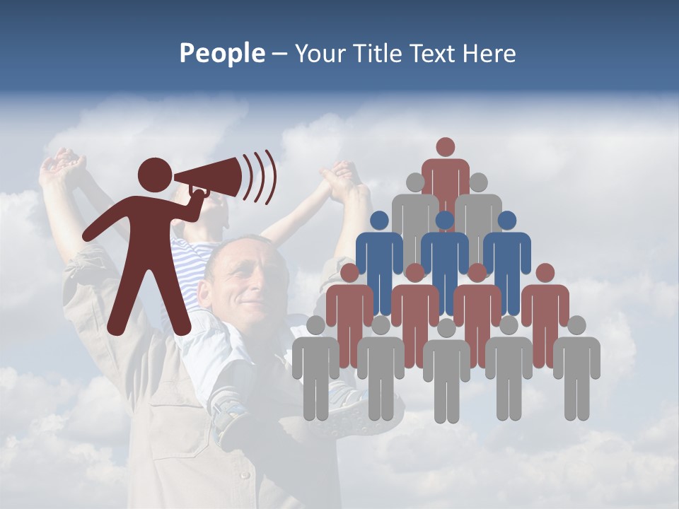 Grandfather With Grandson PowerPoint Template