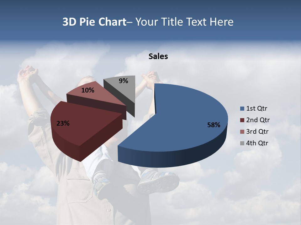 Grandfather With Grandson PowerPoint Template