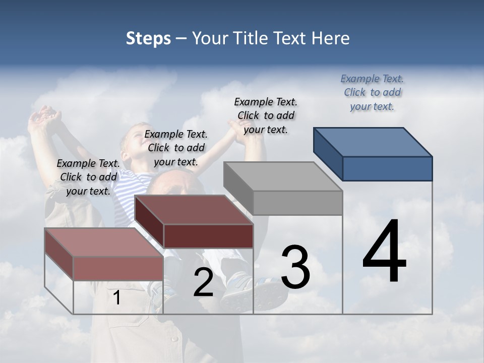 Grandfather With Grandson PowerPoint Template