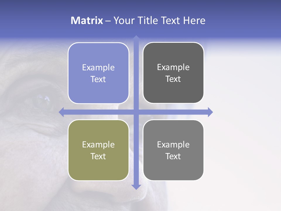 Old Lady Looking To The Sky PowerPoint Template