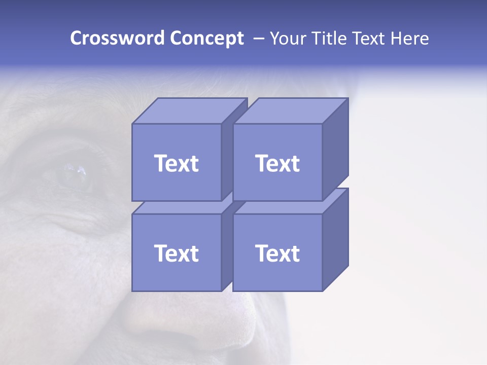 Old Lady Looking To The Sky PowerPoint Template