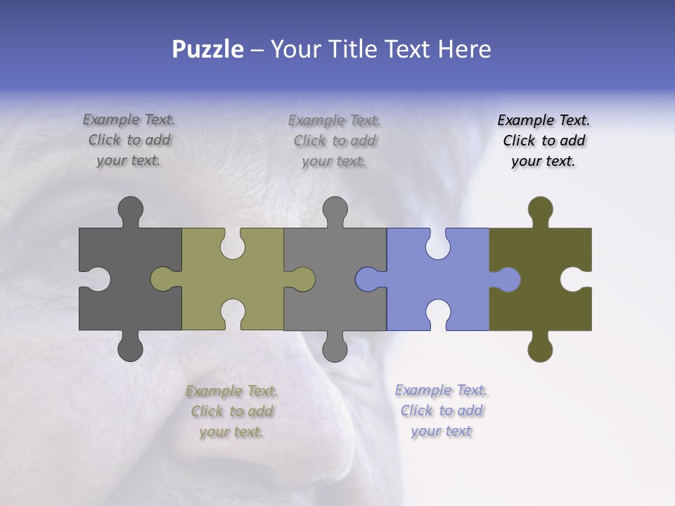 Old Lady Looking To The Sky PowerPoint Template