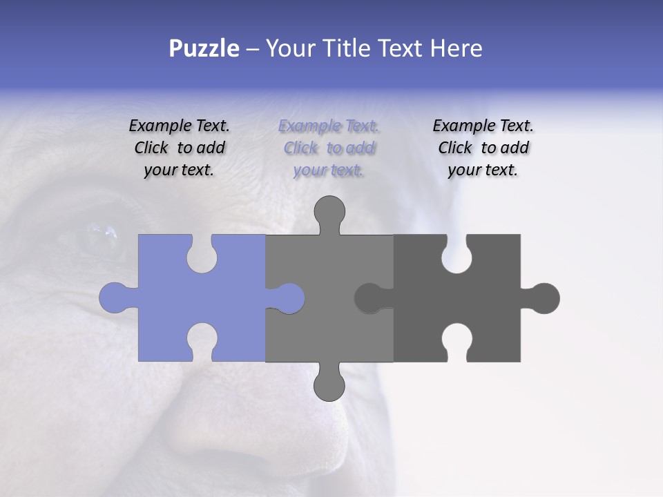 Old Lady Looking To The Sky PowerPoint Template