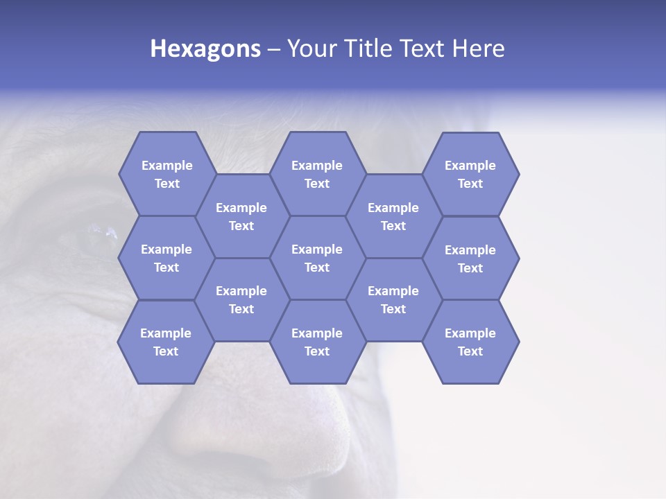 Old Lady Looking To The Sky PowerPoint Template