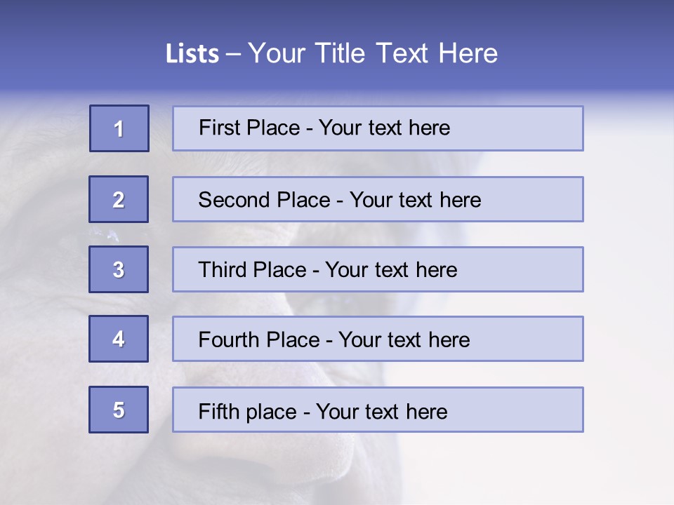 Old Lady Looking To The Sky PowerPoint Template