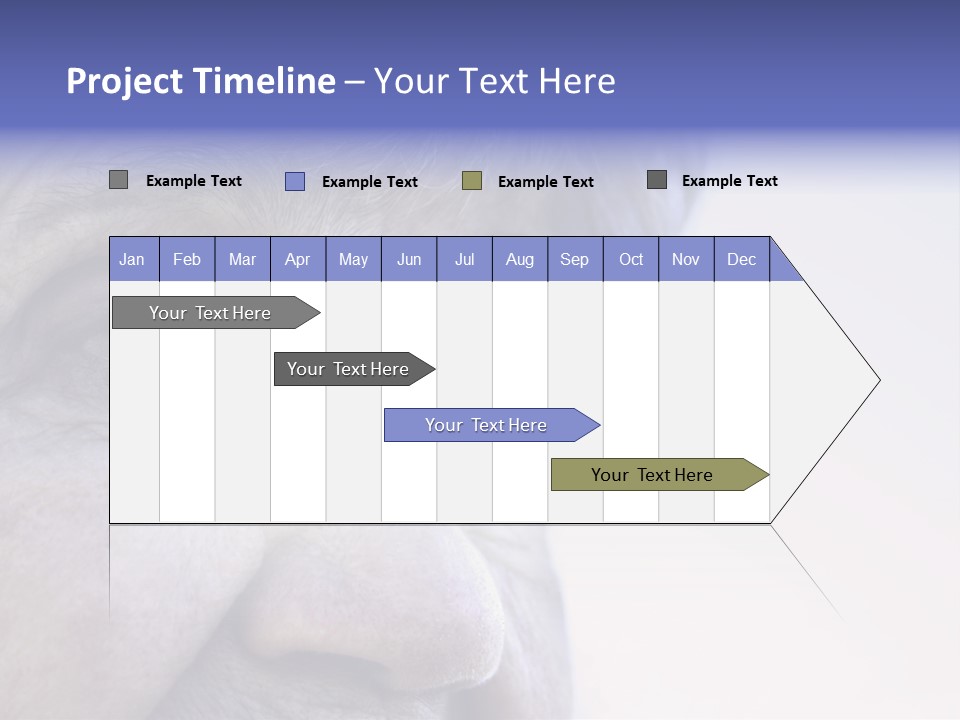 Old Lady Looking To The Sky PowerPoint Template