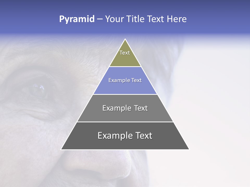 Old Lady Looking To The Sky PowerPoint Template