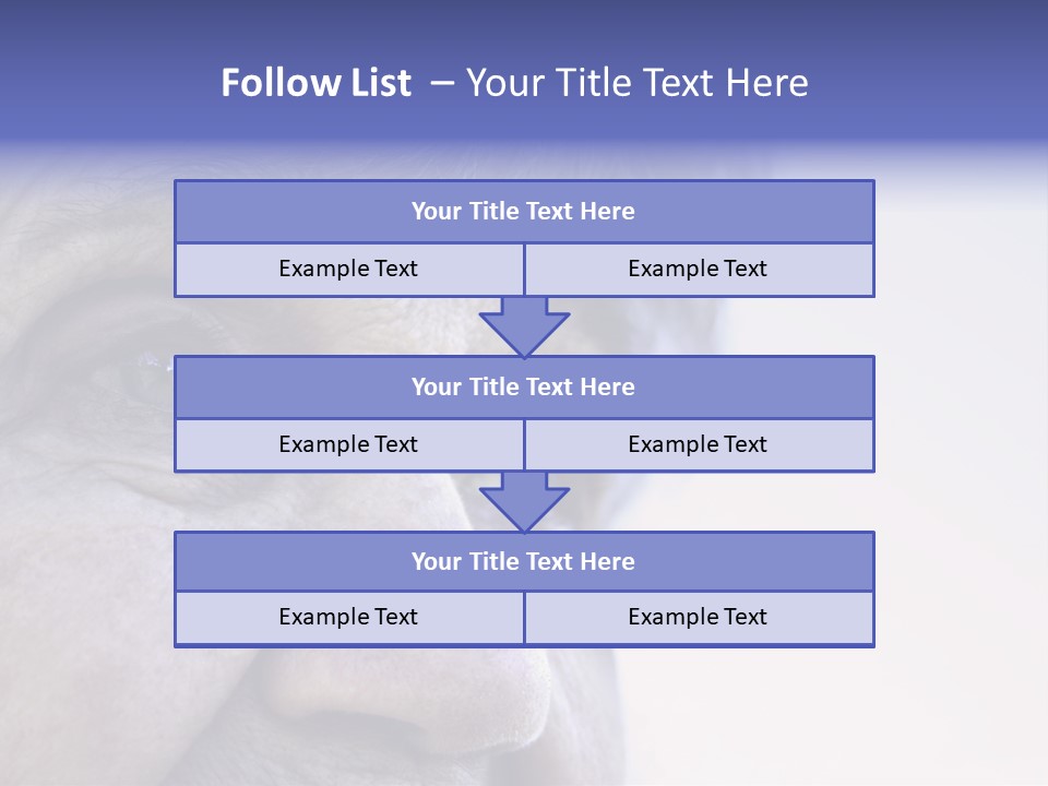 Old Lady Looking To The Sky PowerPoint Template
