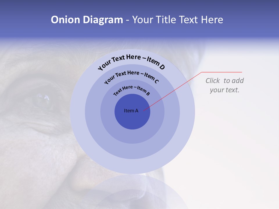 Old Lady Looking To The Sky PowerPoint Template