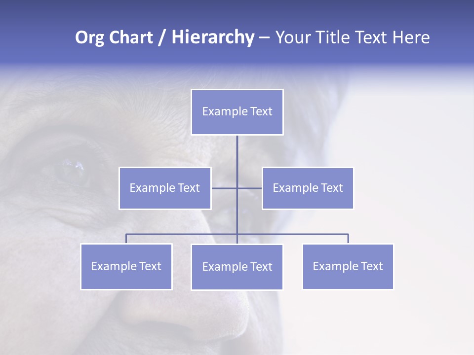 Old Lady Looking To The Sky PowerPoint Template