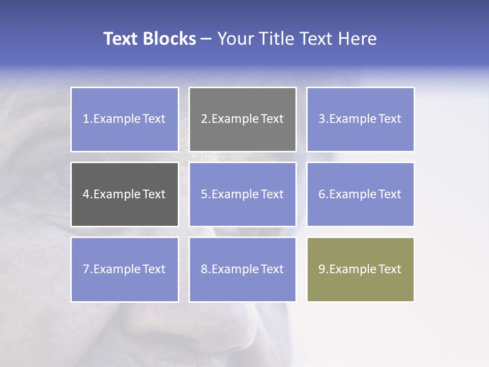 Old Lady Looking To The Sky PowerPoint Template