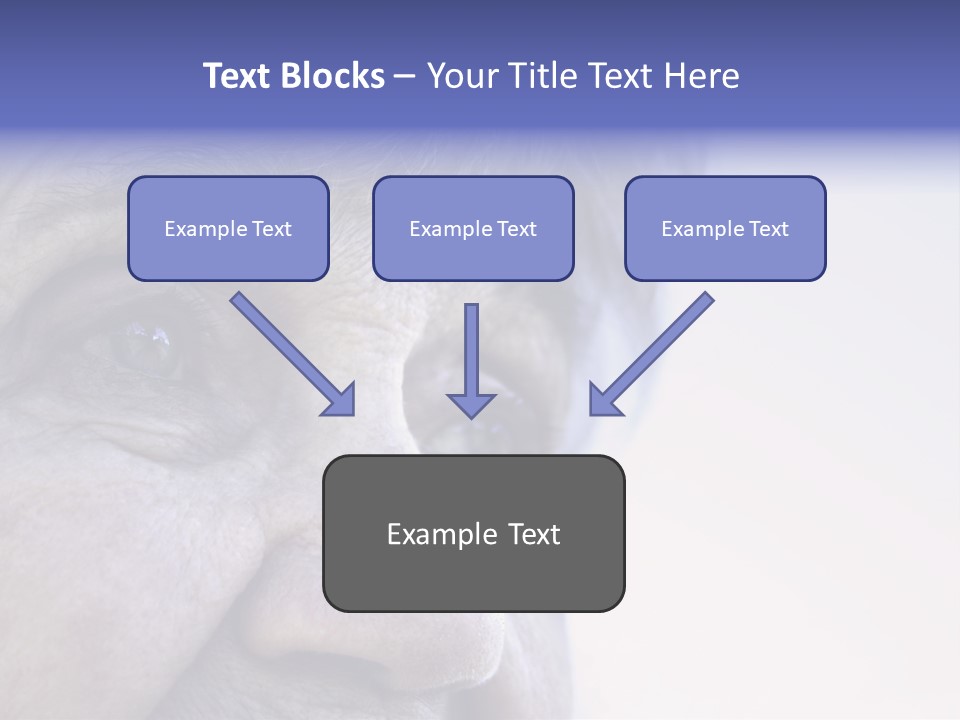 Old Lady Looking To The Sky PowerPoint Template