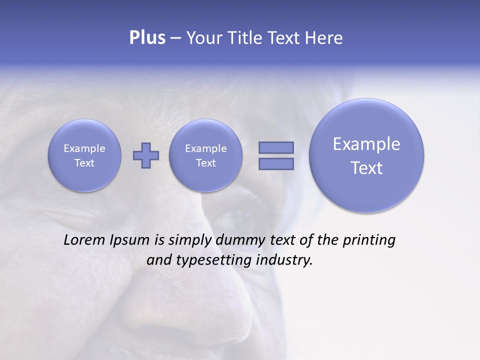 Old Lady Looking To The Sky PowerPoint Template