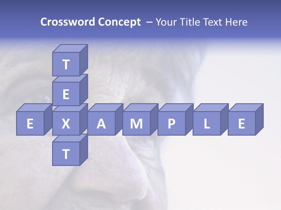 Old Lady Looking To The Sky PowerPoint Template