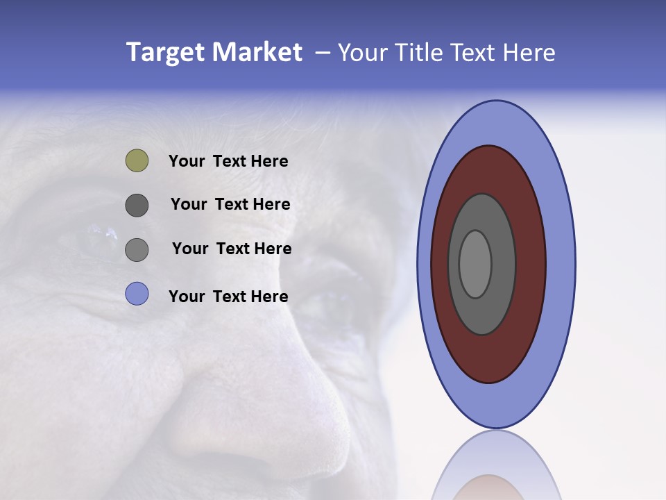 Old Lady Looking To The Sky PowerPoint Template