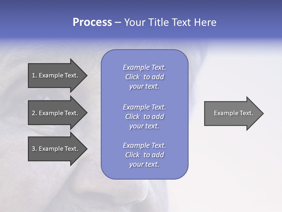 Old Lady Looking To The Sky PowerPoint Template
