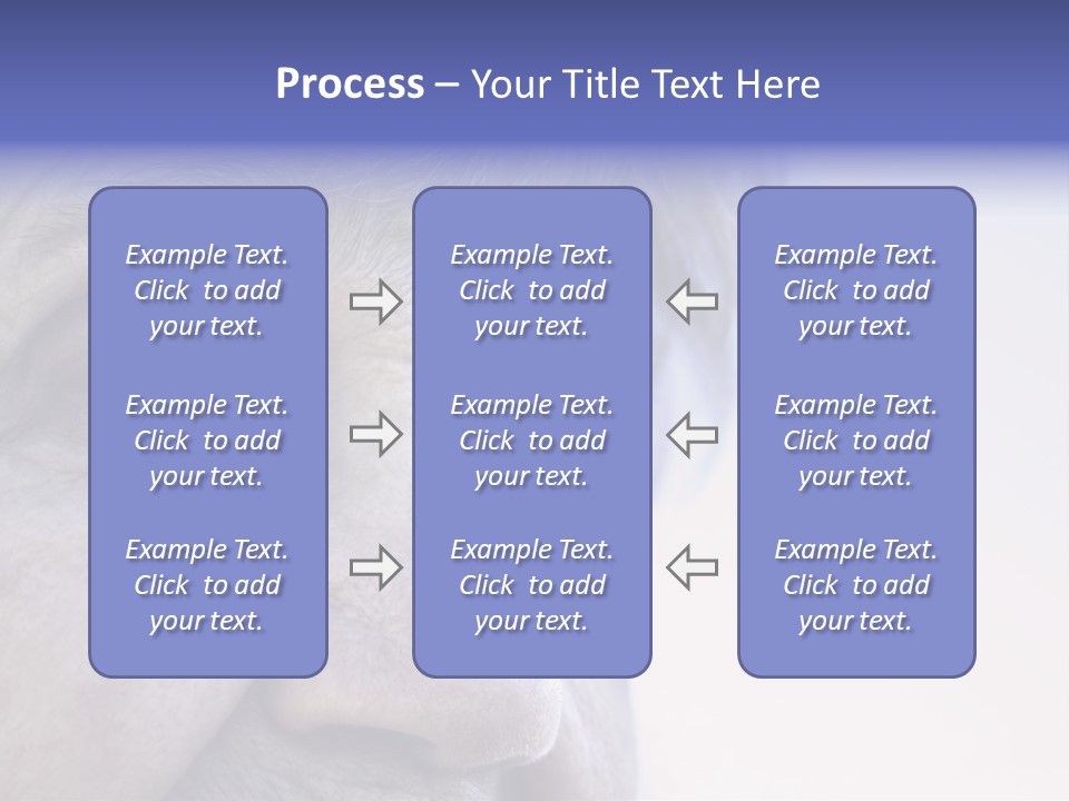 Old Lady Looking To The Sky PowerPoint Template