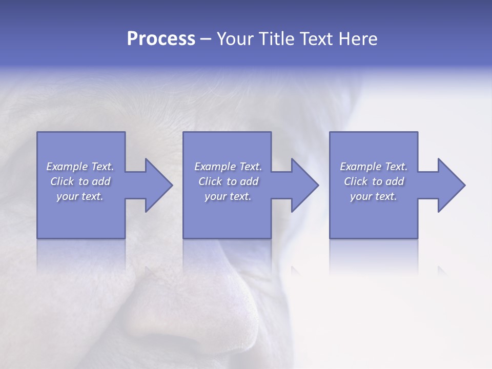 Old Lady Looking To The Sky PowerPoint Template
