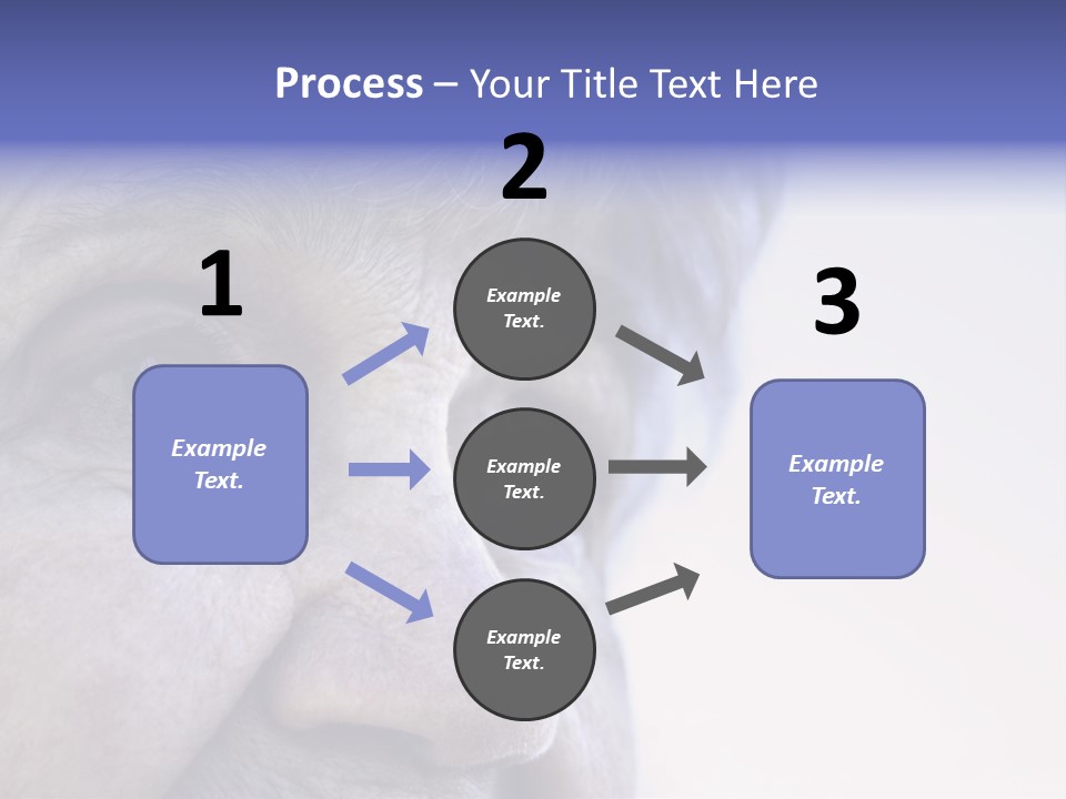 Old Lady Looking To The Sky PowerPoint Template