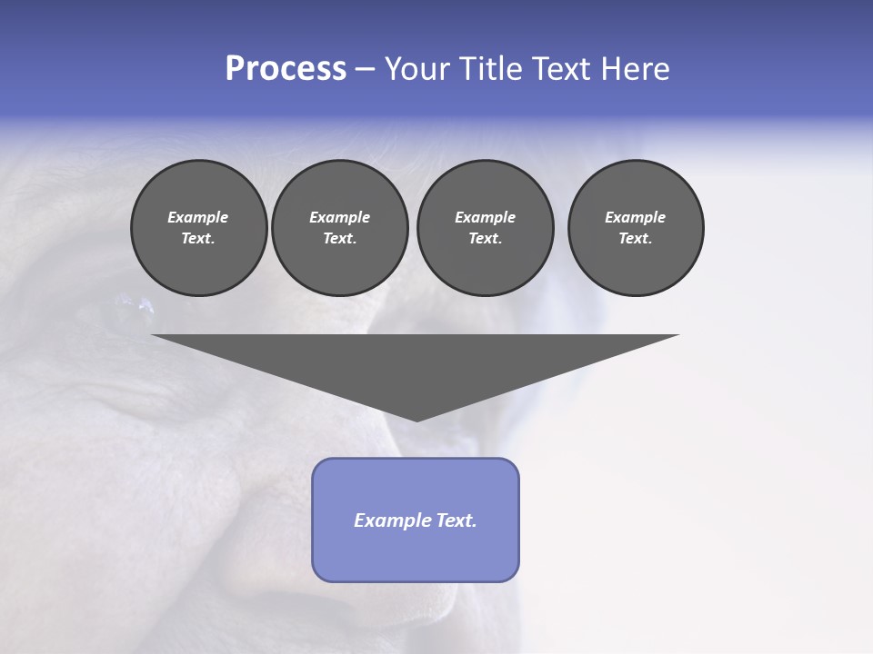 Old Lady Looking To The Sky PowerPoint Template