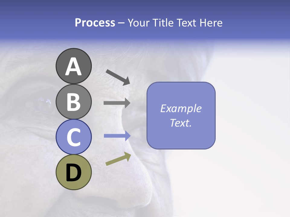 Old Lady Looking To The Sky PowerPoint Template