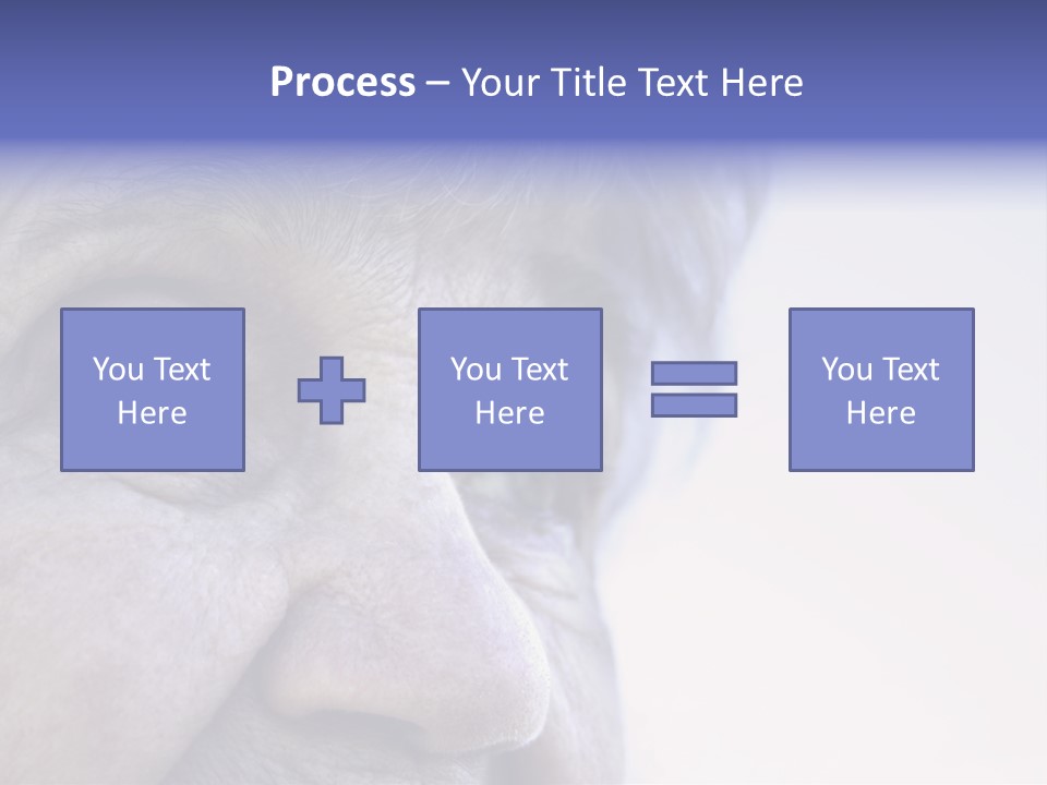 Old Lady Looking To The Sky PowerPoint Template