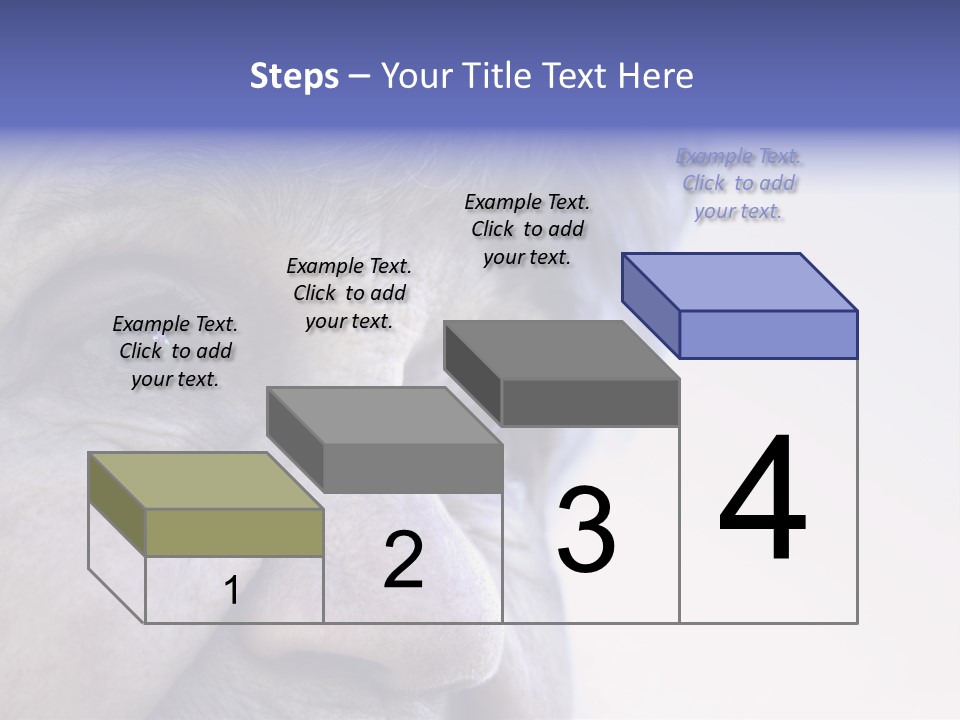 Old Lady Looking To The Sky PowerPoint Template