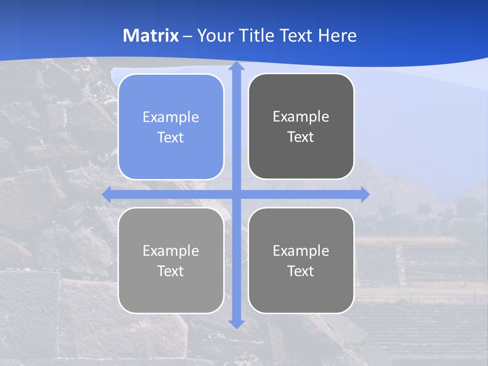 Temple Of Quetzalcoatl In The Citadel Of Teotihuacan, Mexico PowerPoint Template