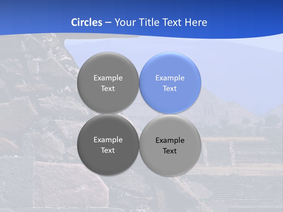 Temple Of Quetzalcoatl In The Citadel Of Teotihuacan, Mexico PowerPoint Template