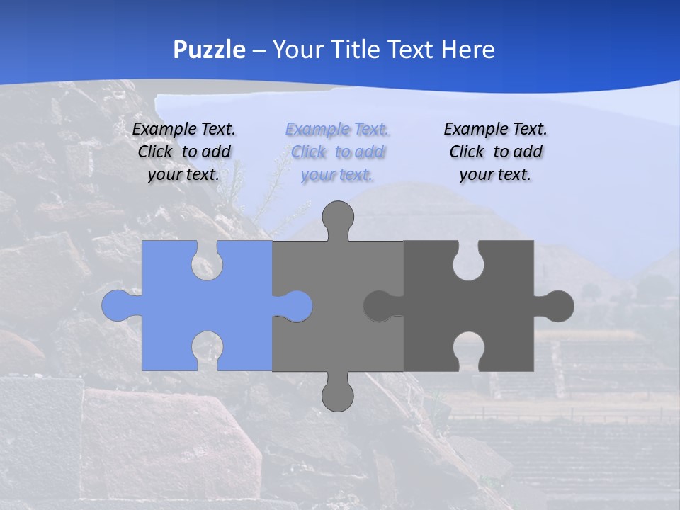 Temple Of Quetzalcoatl In The Citadel Of Teotihuacan, Mexico PowerPoint Template