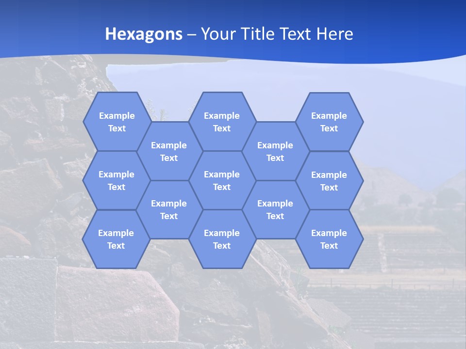 Temple Of Quetzalcoatl In The Citadel Of Teotihuacan, Mexico PowerPoint Template