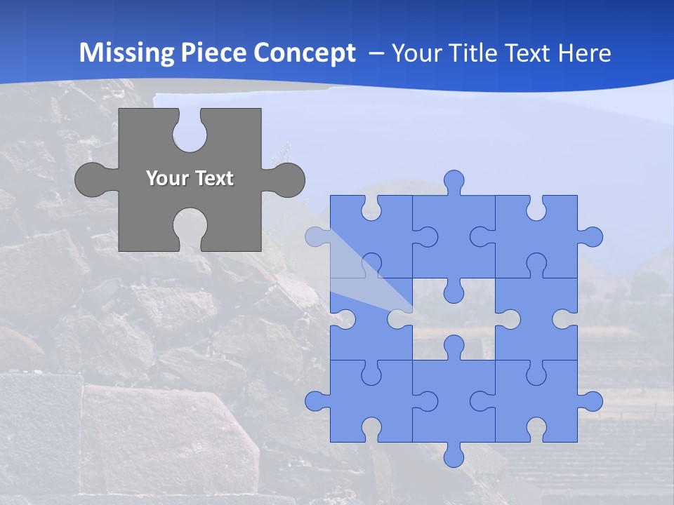 Temple Of Quetzalcoatl In The Citadel Of Teotihuacan, Mexico PowerPoint Template