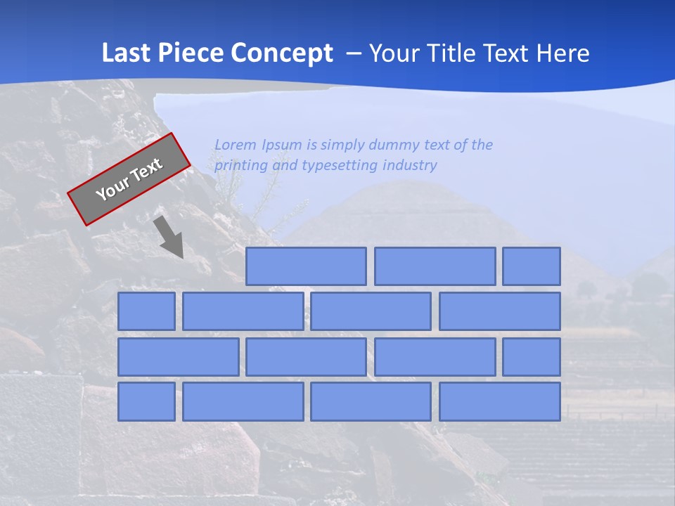 Temple Of Quetzalcoatl In The Citadel Of Teotihuacan, Mexico PowerPoint Template