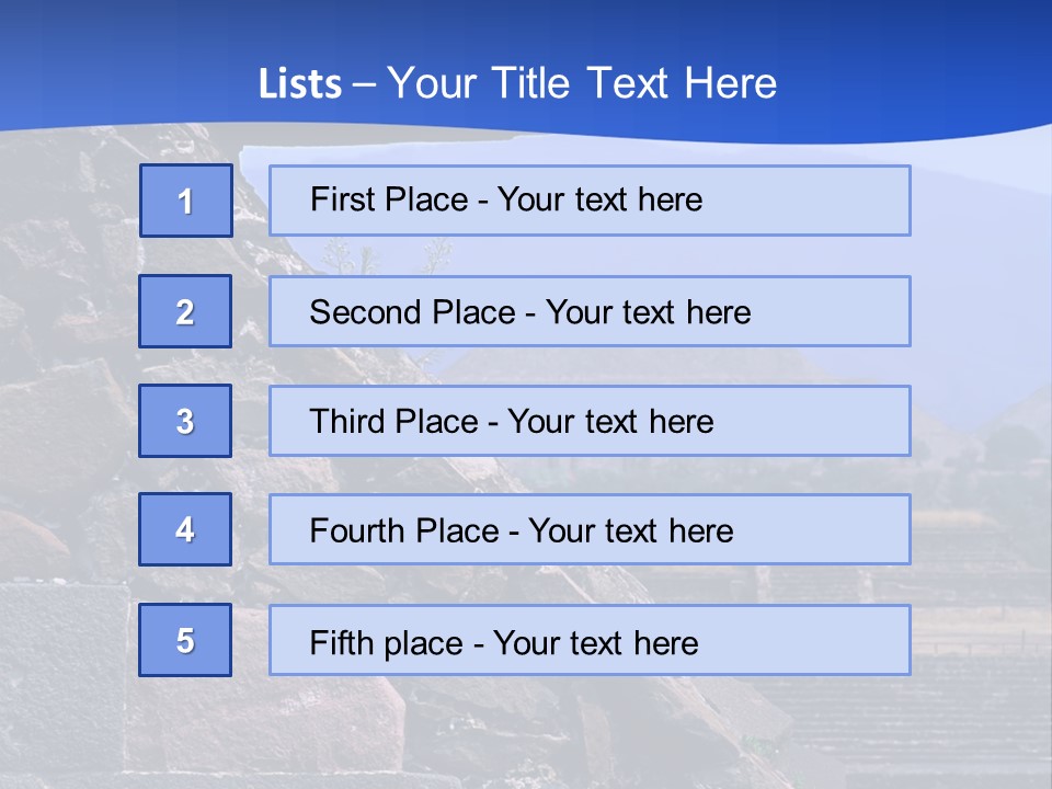 Temple Of Quetzalcoatl In The Citadel Of Teotihuacan, Mexico PowerPoint Template