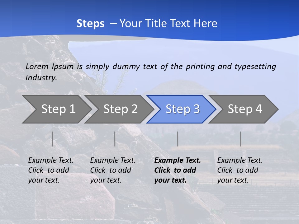 Temple Of Quetzalcoatl In The Citadel Of Teotihuacan, Mexico PowerPoint Template