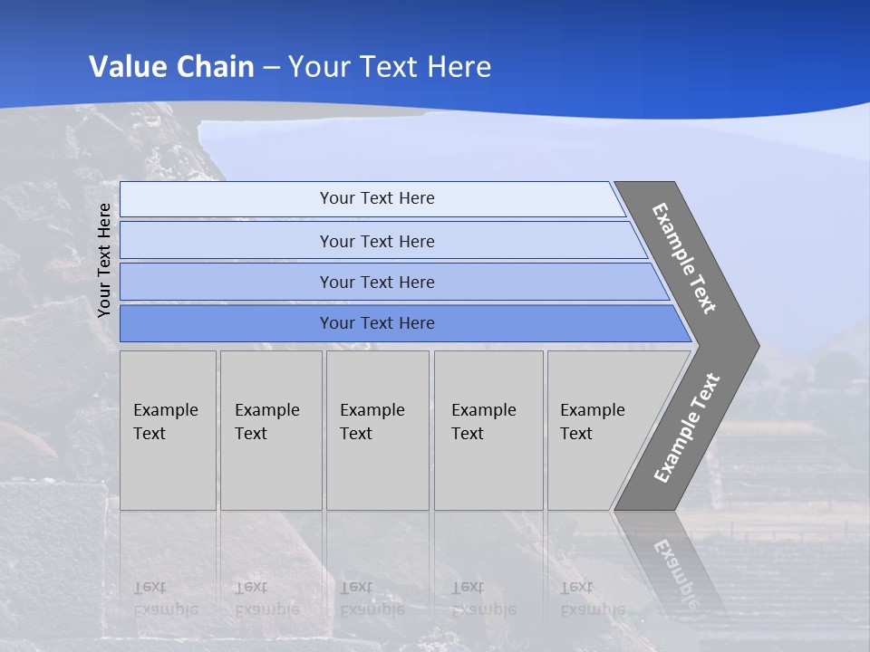 Temple Of Quetzalcoatl In The Citadel Of Teotihuacan, Mexico PowerPoint Template