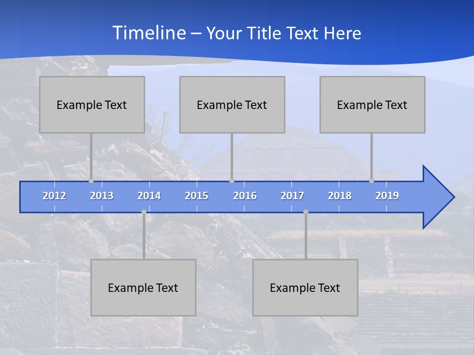 Temple Of Quetzalcoatl In The Citadel Of Teotihuacan, Mexico PowerPoint Template