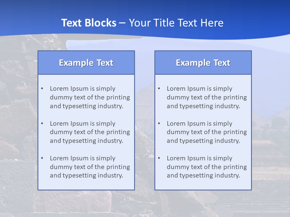Temple Of Quetzalcoatl In The Citadel Of Teotihuacan, Mexico PowerPoint Template
