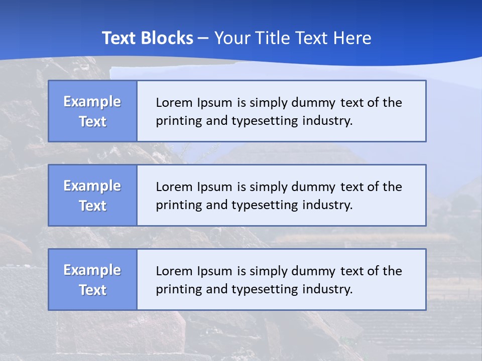 Temple Of Quetzalcoatl In The Citadel Of Teotihuacan, Mexico PowerPoint Template