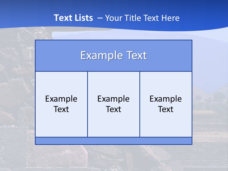 Temple Of Quetzalcoatl In The Citadel Of Teotihuacan, Mexico PowerPoint Template
