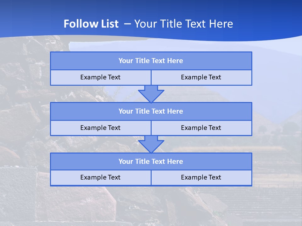 Temple Of Quetzalcoatl In The Citadel Of Teotihuacan, Mexico PowerPoint Template
