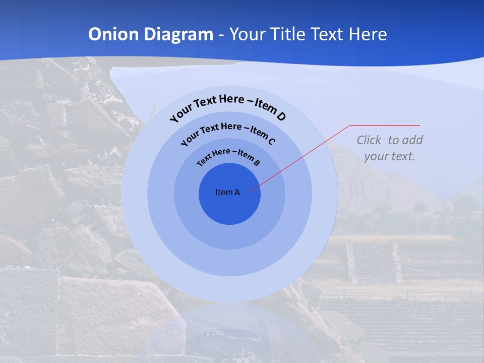 Temple Of Quetzalcoatl In The Citadel Of Teotihuacan, Mexico PowerPoint Template