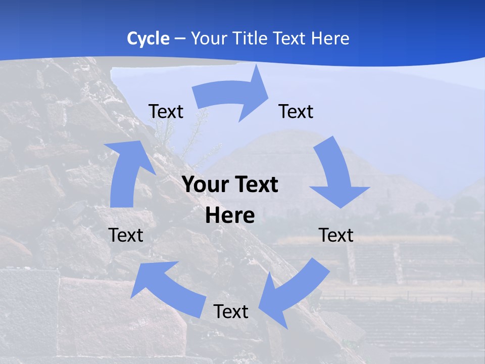 Temple Of Quetzalcoatl In The Citadel Of Teotihuacan, Mexico PowerPoint Template