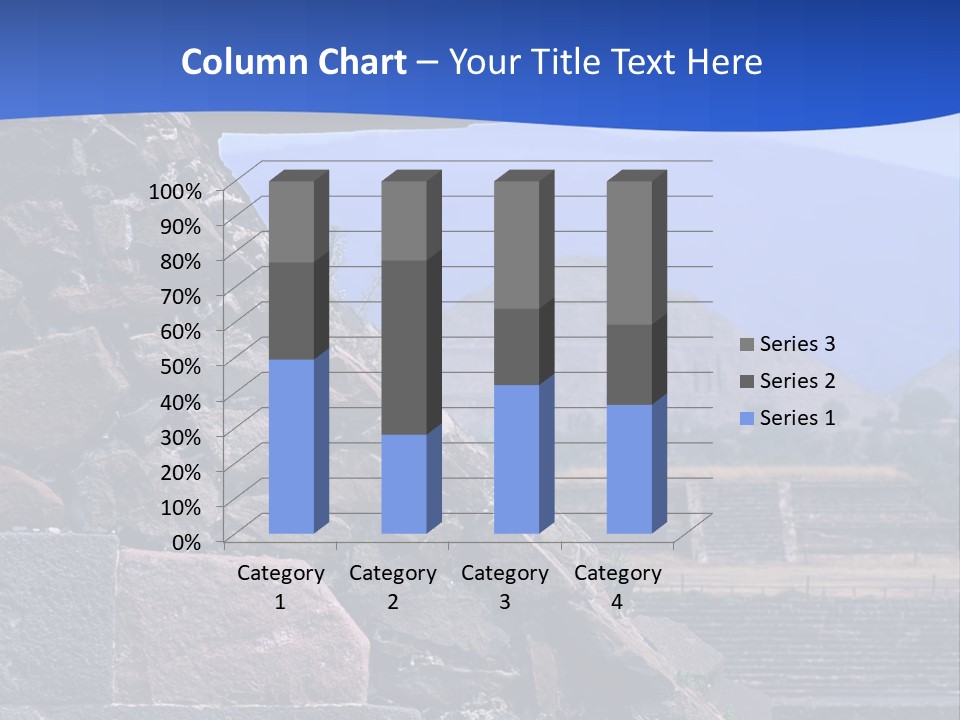 Temple Of Quetzalcoatl In The Citadel Of Teotihuacan, Mexico PowerPoint Template