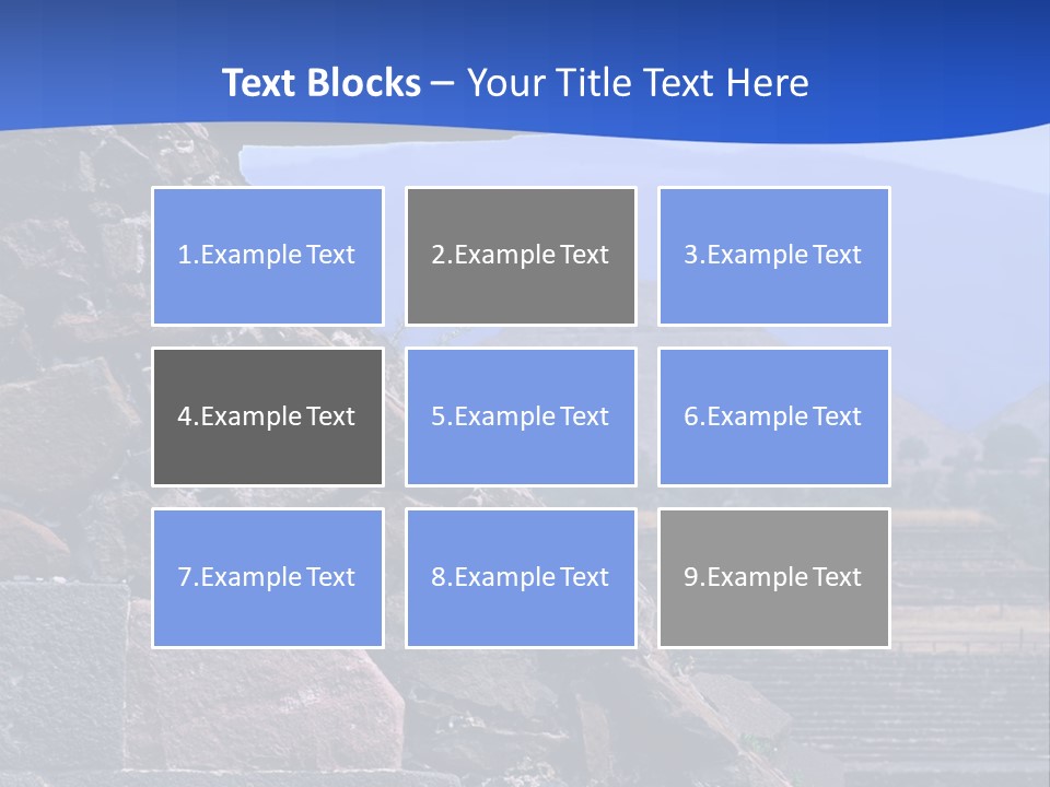 Temple Of Quetzalcoatl In The Citadel Of Teotihuacan, Mexico PowerPoint Template