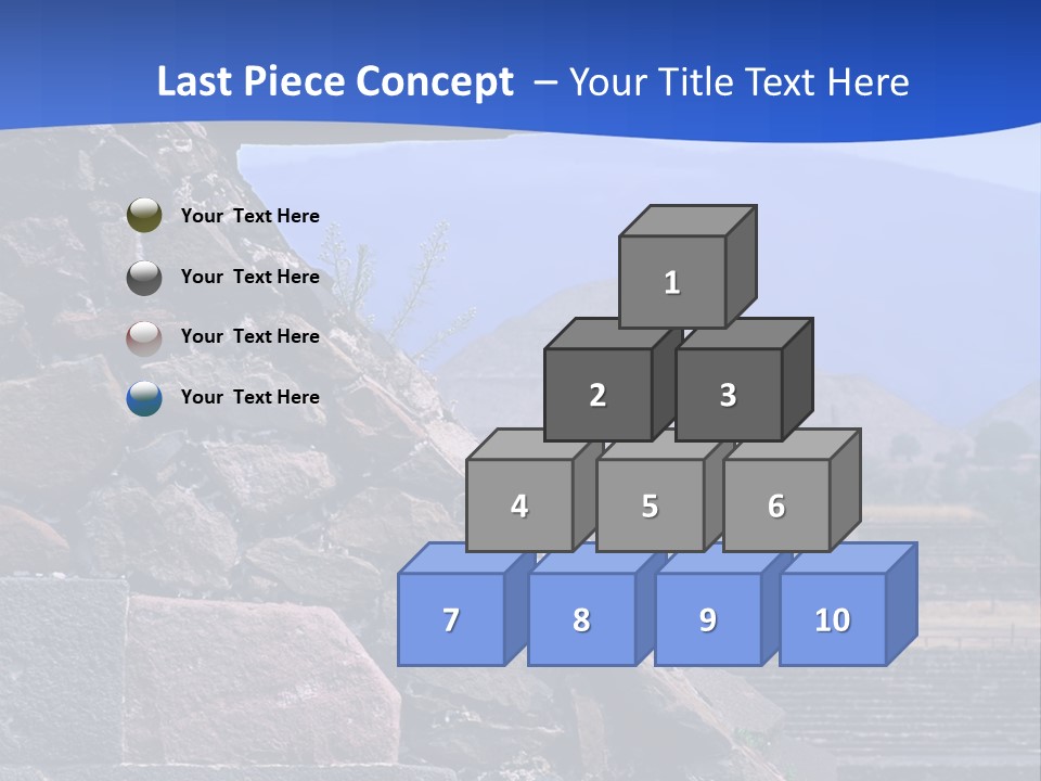 Temple Of Quetzalcoatl In The Citadel Of Teotihuacan, Mexico PowerPoint Template